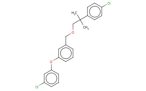 1-((2-(4-CHLOROPHENYL)-2-METHYLPROPOXY)METHYL)-3-(3-CHLOROPHENOXY)BENZ ENE